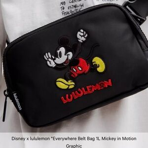 lululemon athletica Black Mickey Belt Bag